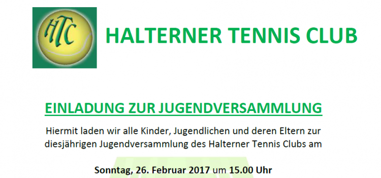 Einladung zur Jugendversammlung